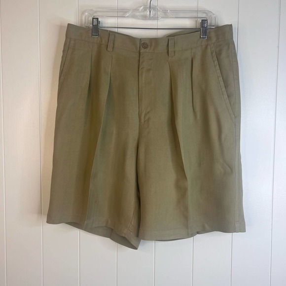 Tommy Bahama Other - Tommy Bahama Relax 100% Silk Pleated Men's Shorts SZ 36